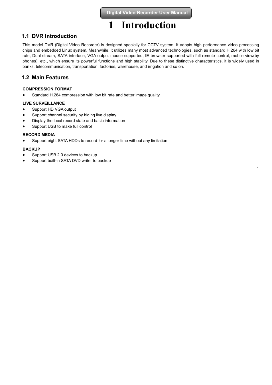 1 introduction | LT Security LTD2508FD User Manual | Page 7 / 111
