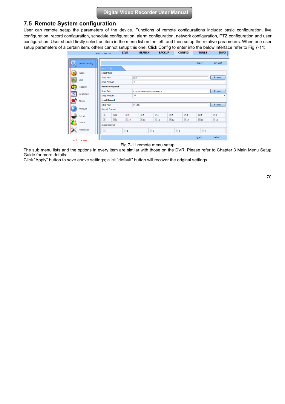 5 remote system configuration | LT Security LTD2508FD User Manual | Page 76 / 111