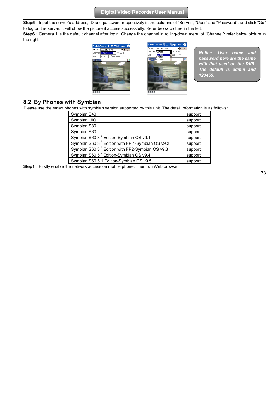 2 by phones with symbian | LT Security LTD2508FD User Manual | Page 79 / 111