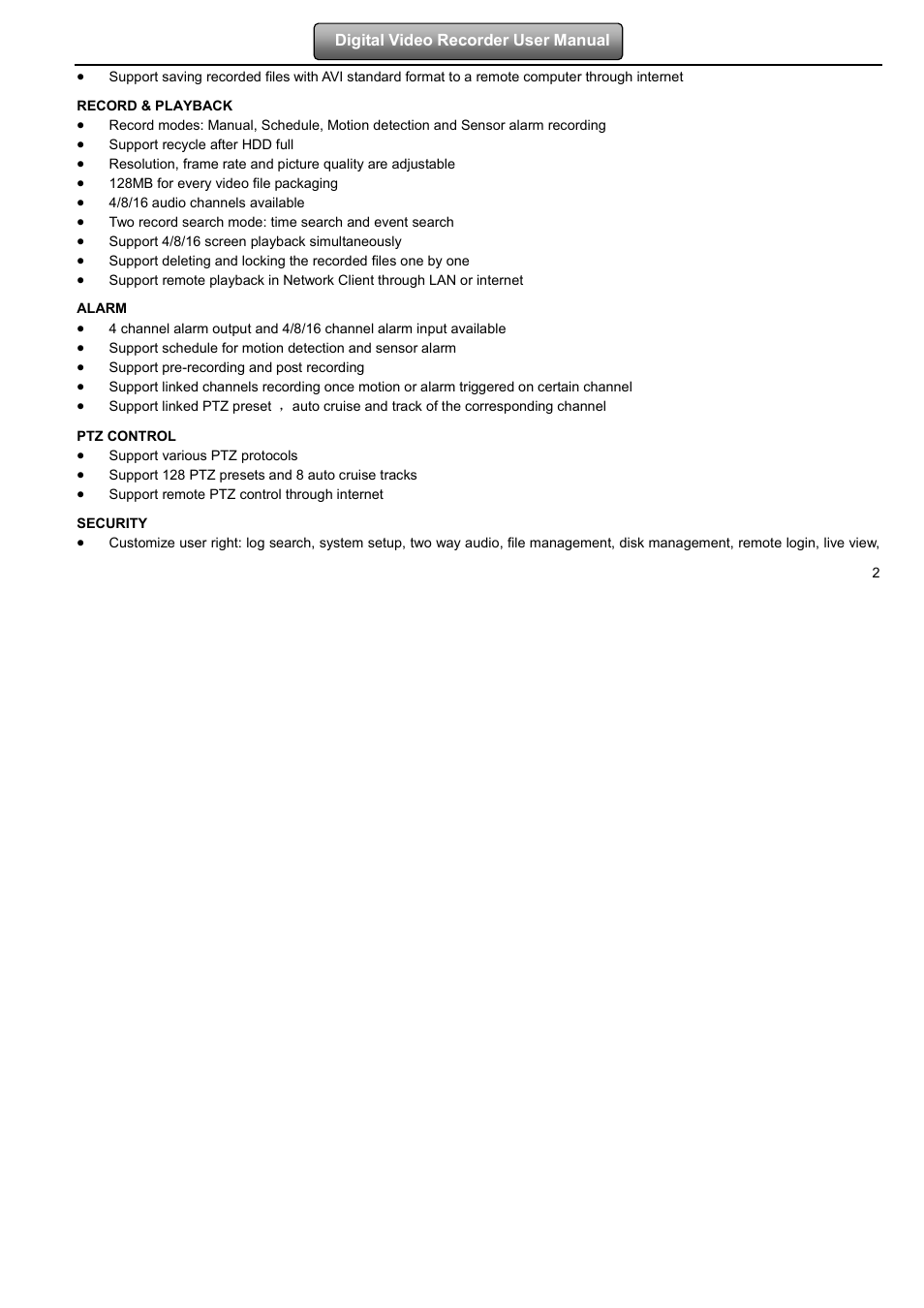 LT Security LTD2508FD User Manual | Page 8 / 111