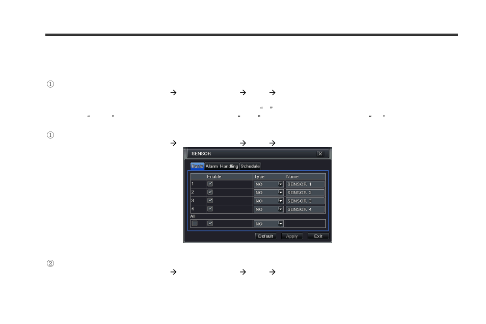 5 alarm configuration, 1 sensor | LT Security LTD2316ME User Manual | Page 35 / 114