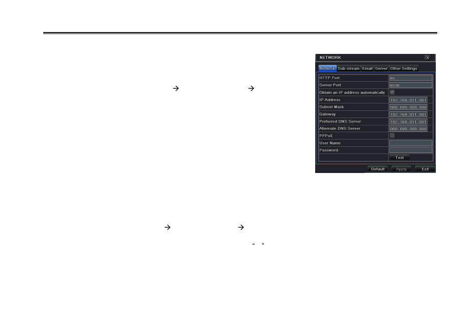 6 network configuration, 1 network, 2 sub stream | LT Security LTD2316ME User Manual | Page 41 / 114