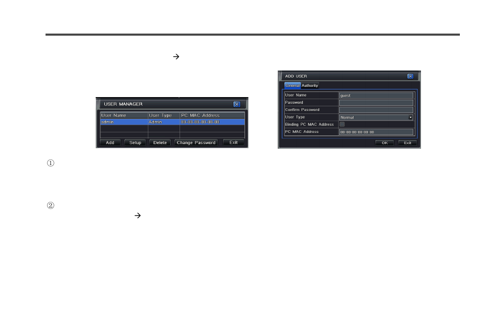 7 user management configuration | LT Security LTD2316ME User Manual | Page 48 / 114