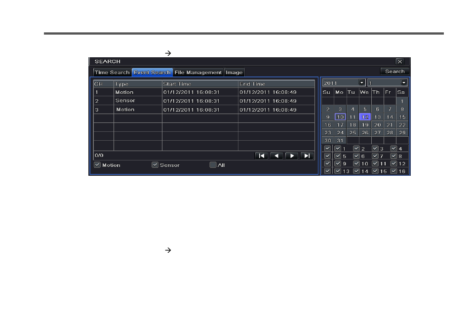 2 event search, 3 file management | LT Security LTD2316ME User Manual | Page 56 / 114