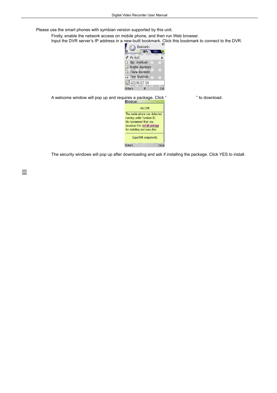 2 by phones with symbian | LT Security LTD2408-2416 User Manual | Page 104 / 119