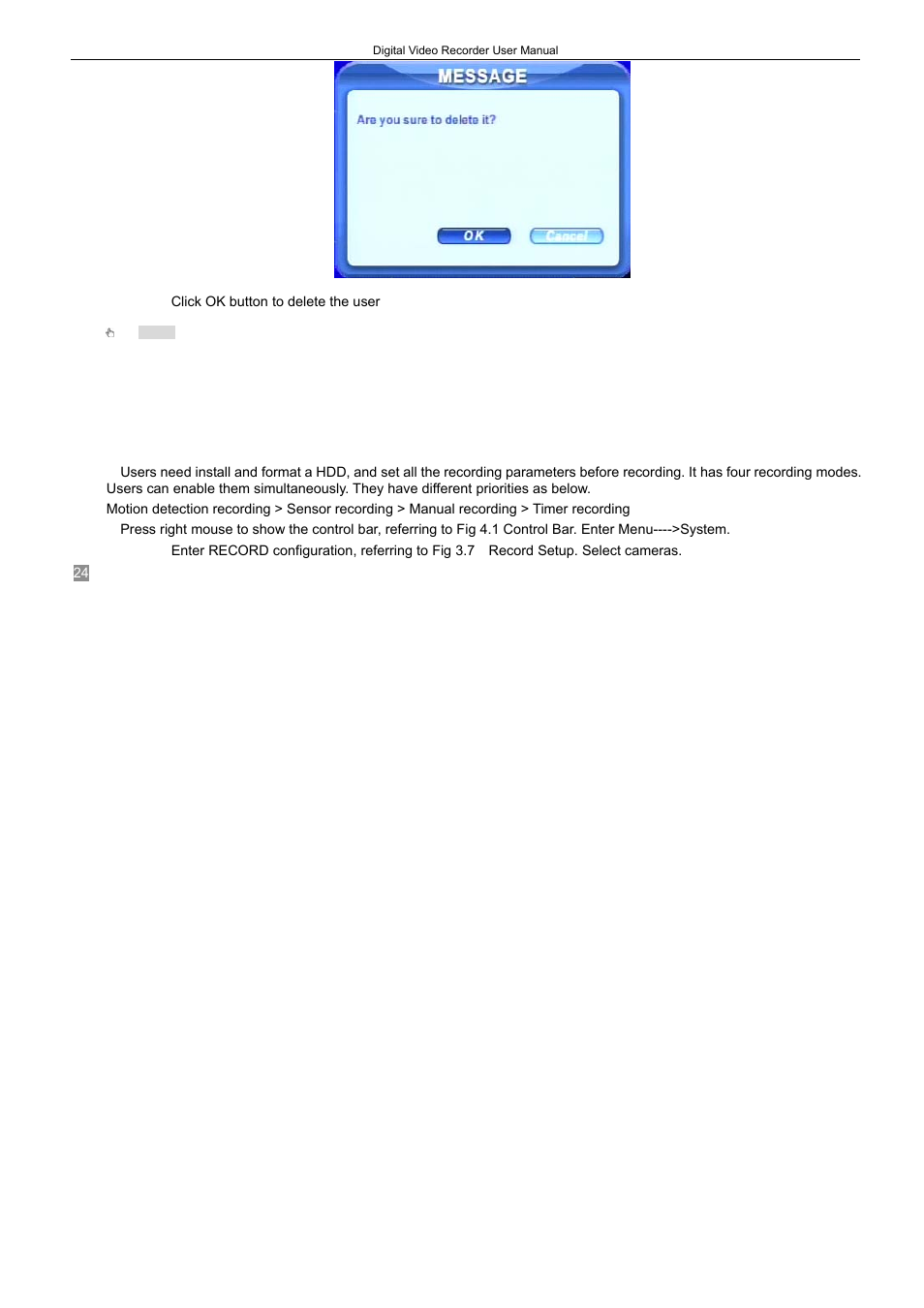 3 recording | LT Security LTD2408-2416 User Manual | Page 30 / 119