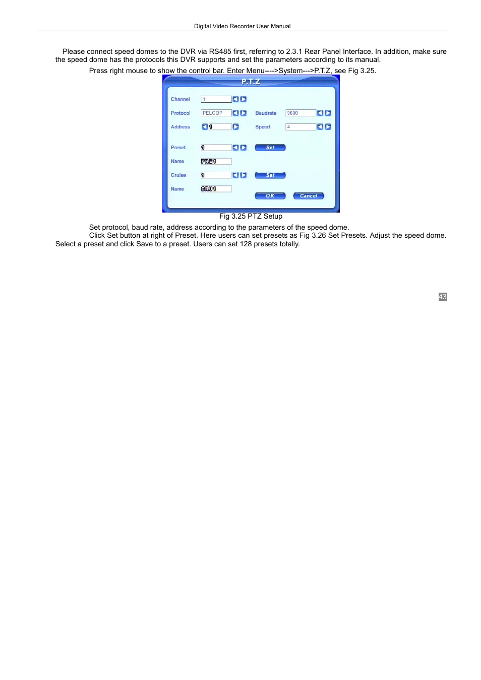 6 ptz control | LT Security LTD2408-2416 User Manual | Page 49 / 119