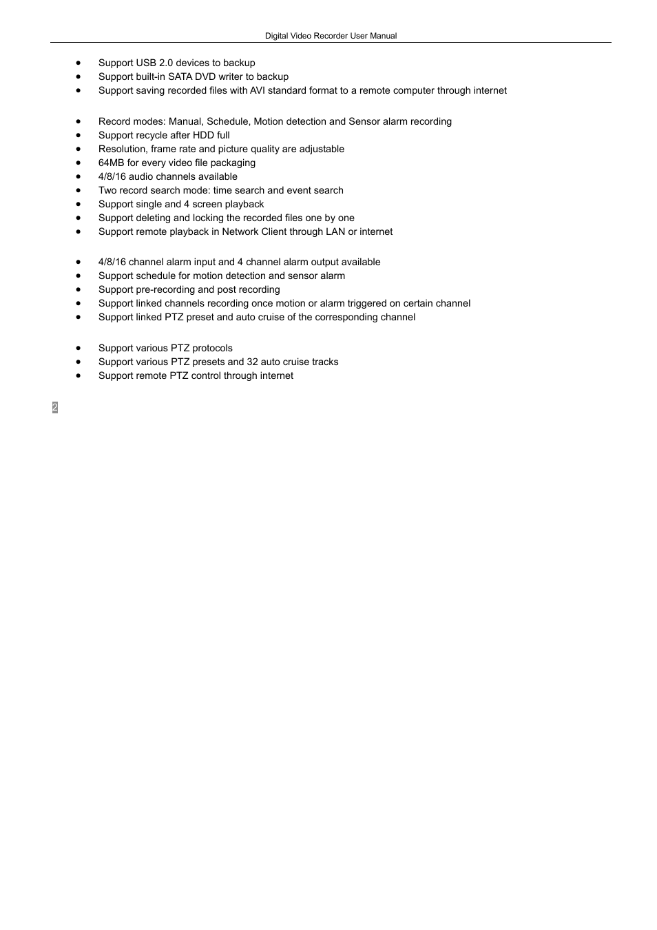 LT Security LTD2408-2416 User Manual | Page 8 / 119