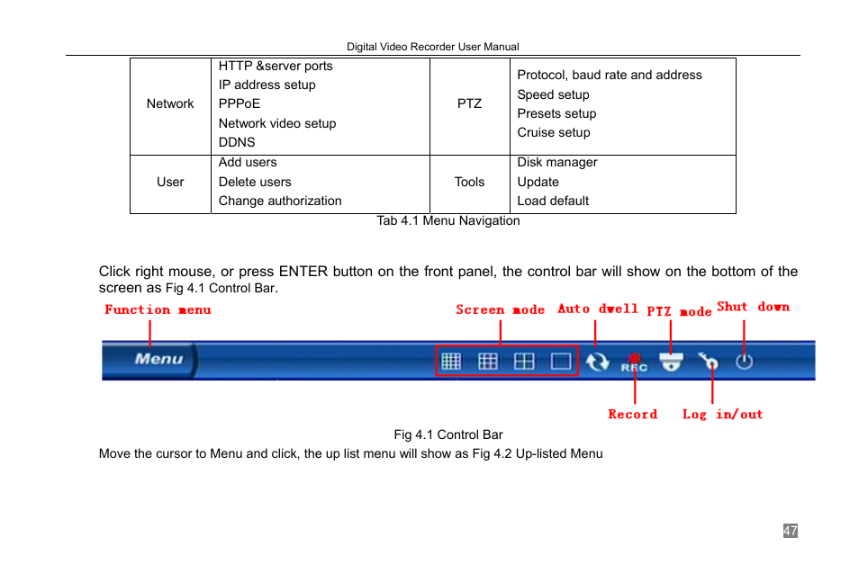 2 main menu setup | LT Security LTD2308 User Manual | Page 53 / 119