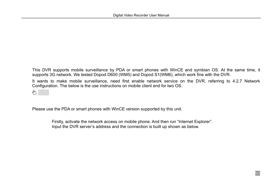 Chapter 7 mobile surveillance, 1 by phones with wince | LT Security LTD2308 User Manual | Page 99 / 119
