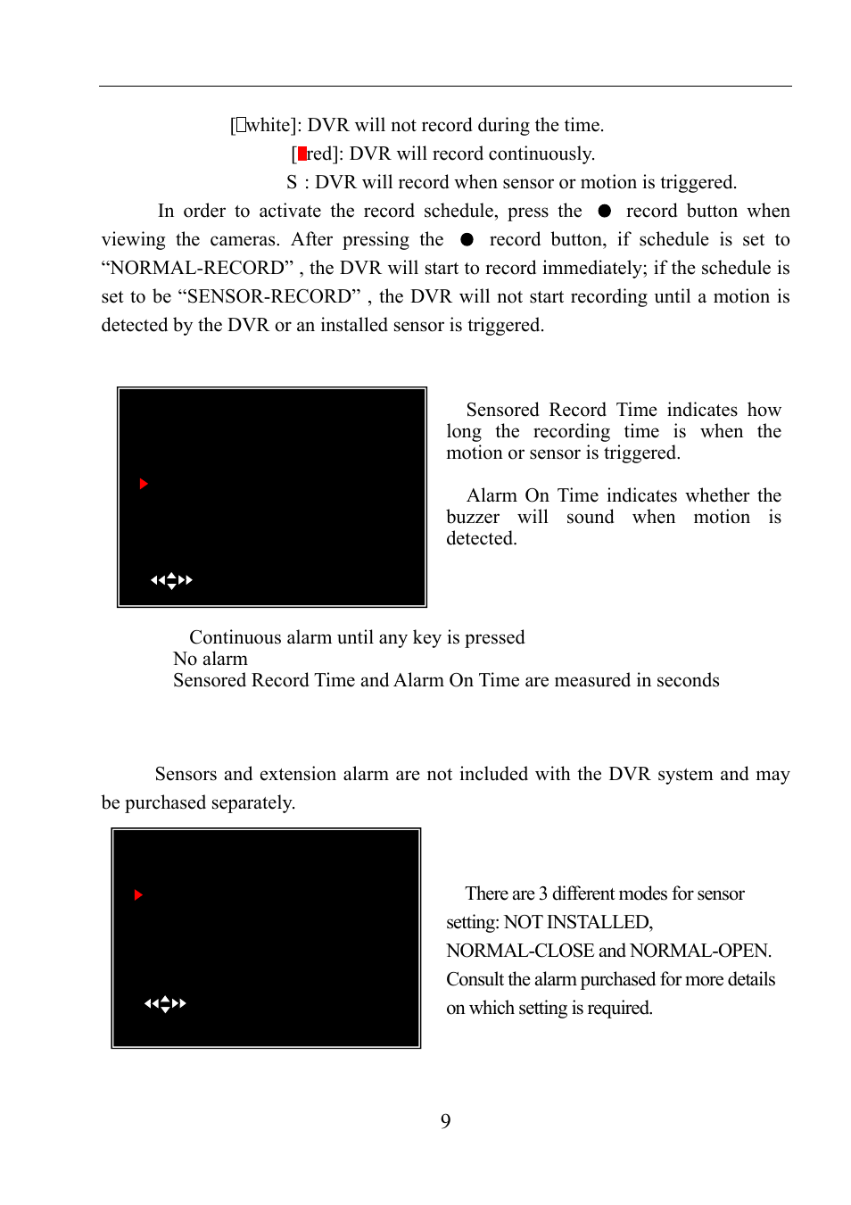 8 sensor setup, 9 h/w sensor setup, 8 sensor setup 5.9 h/w sensor setup | LT Security LTD911M6KIT2 User Manual | Page 10 / 27