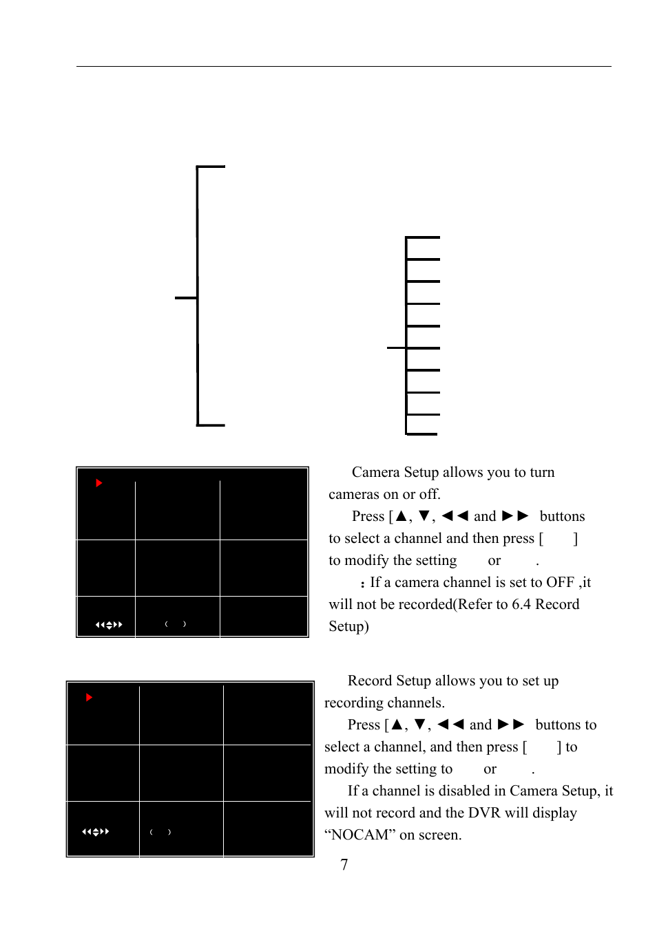 2 menu overview, 3 camera setup, 4 record setup | 2 menu overview 5.3 camera setup 5.4 record setup, Menu, Directory, User manual, Camera setup | LT Security LTD911M6KIT2 User Manual | Page 8 / 27