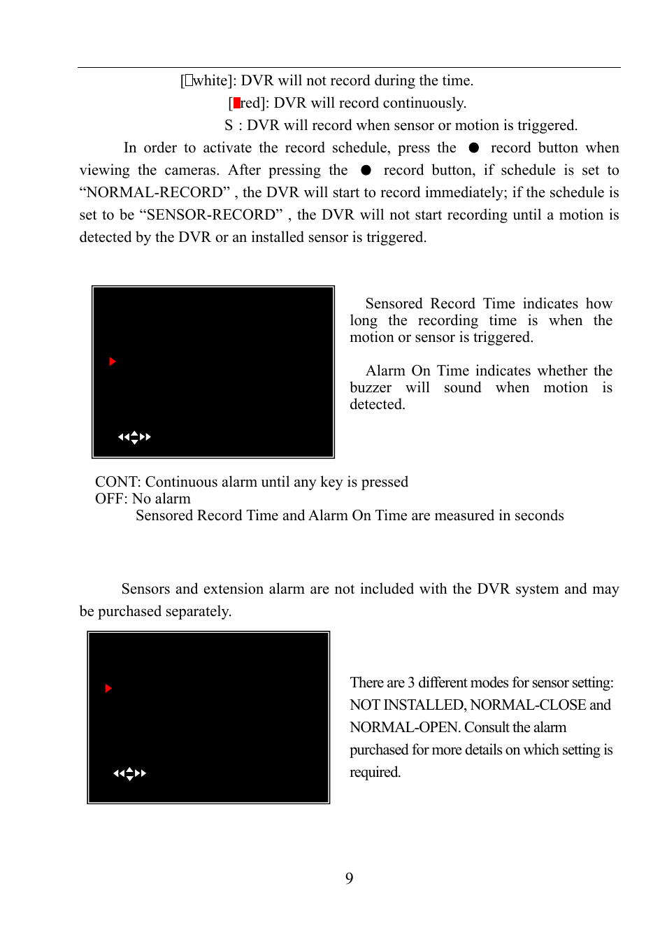 8 sensor setup, 9 h/w sensor setup, 8 sensor setup 5.9 h/w sensor setup | Hardware sensor setup | LT Security LTD411M6KIT User Manual | Page 10 / 27