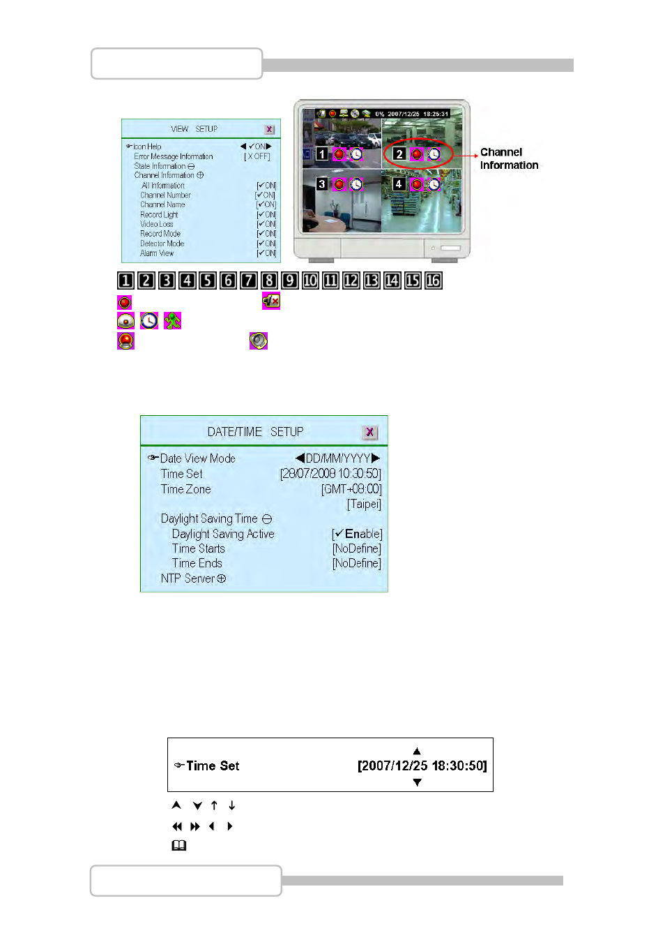 Date/time setup | LT Security LTD831J5 User Manual | Page 44 / 92