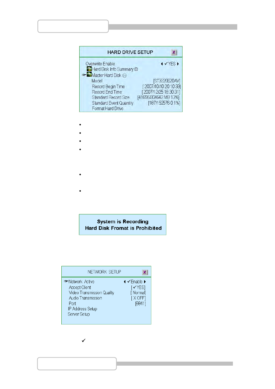 Network setup | LT Security LTD831J5 User Manual | Page 48 / 92