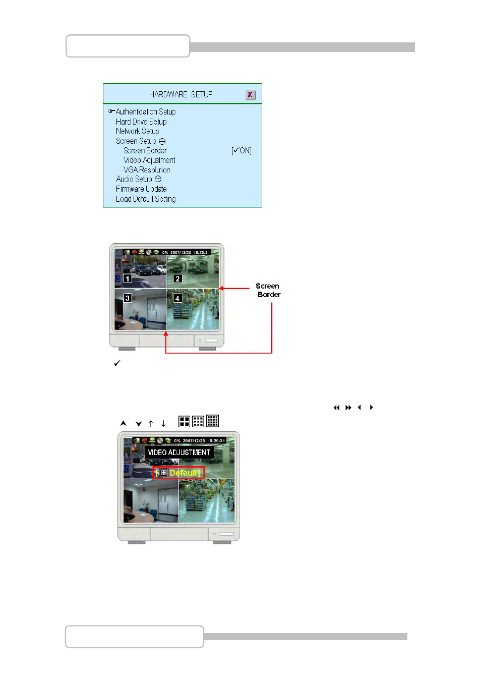 Screen setup | LT Security LTD831J5 User Manual | Page 52 / 92