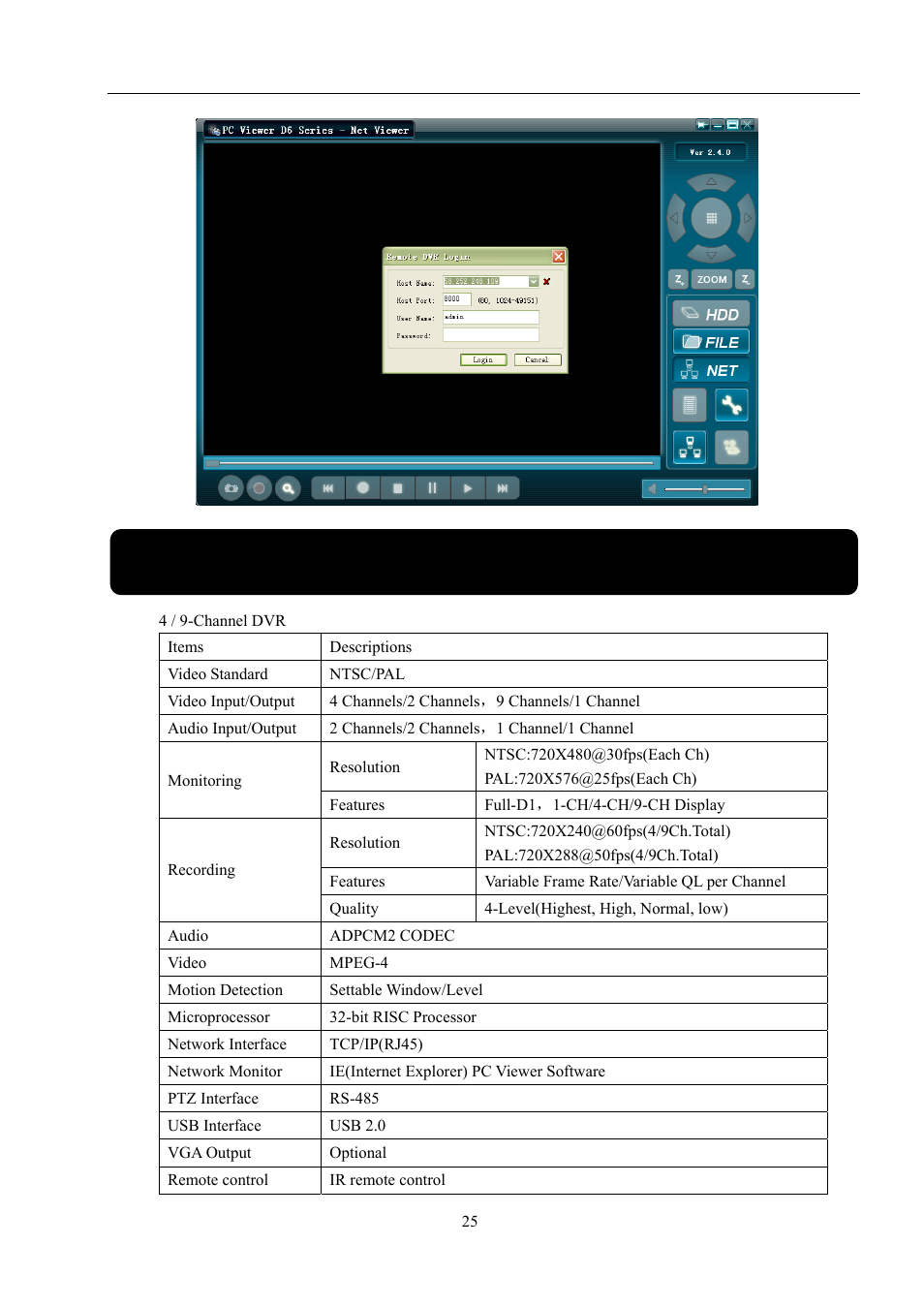Chapter 9: specification, User manual | LT Security LTD9056M6 User Manual | Page 27 / 29