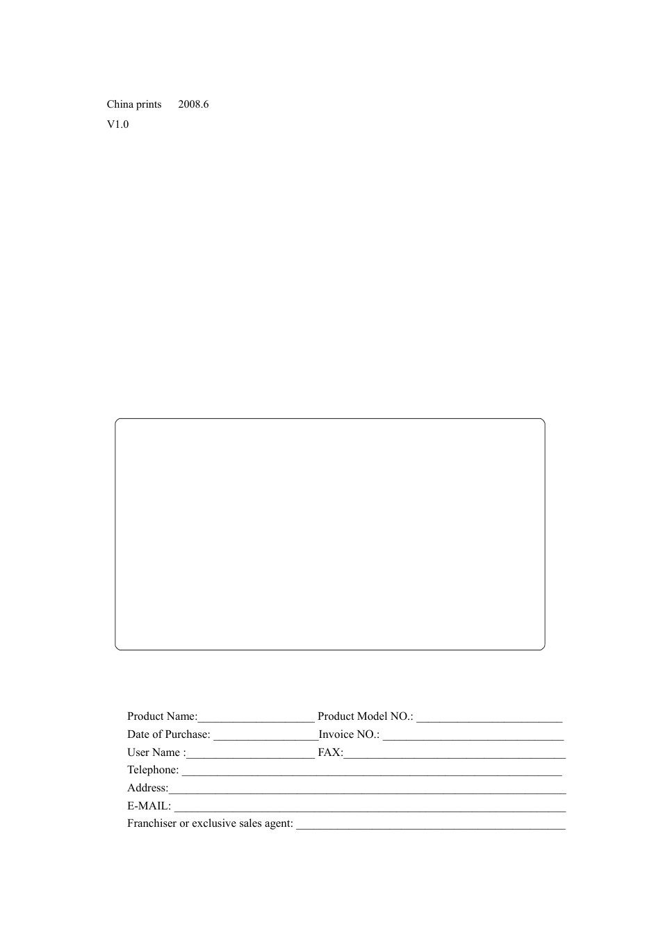 Product registration card, User manual | LT Security LTD9056M6 User Manual | Page 29 / 29