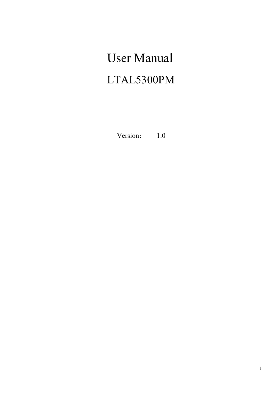 LT Security LTAL5300PM User Manual | 41 pages