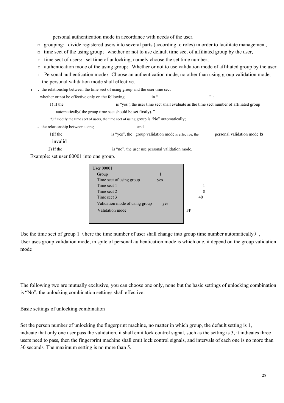 4 unlocking combination settings | LT Security LTAL5300PM User Manual | Page 27 / 41