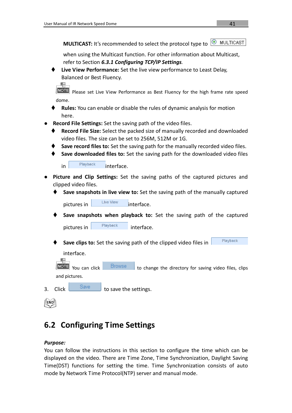 Onfiguring, Ettings, 2 configuring time settings | LT Security IPPTZ762 User Manual | Page 42 / 107