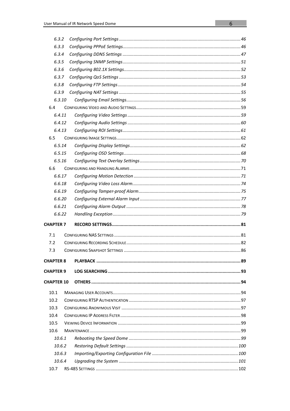 LT Security IPPTZ762 User Manual | Page 7 / 107