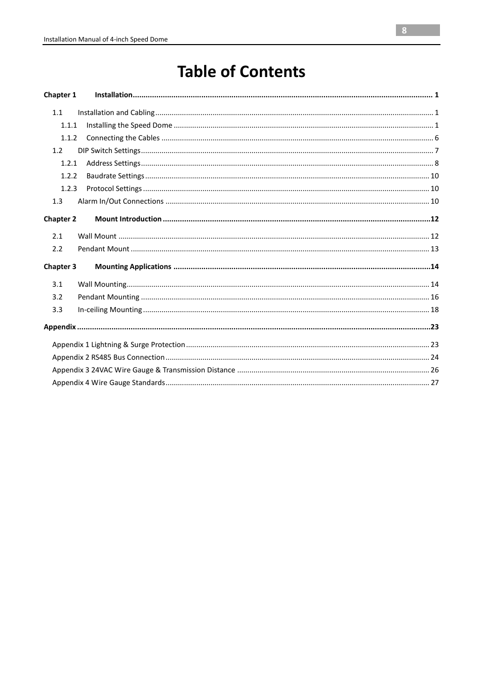 LT Security PTZ217X12 Installation Manual User Manual | Page 9 / 37