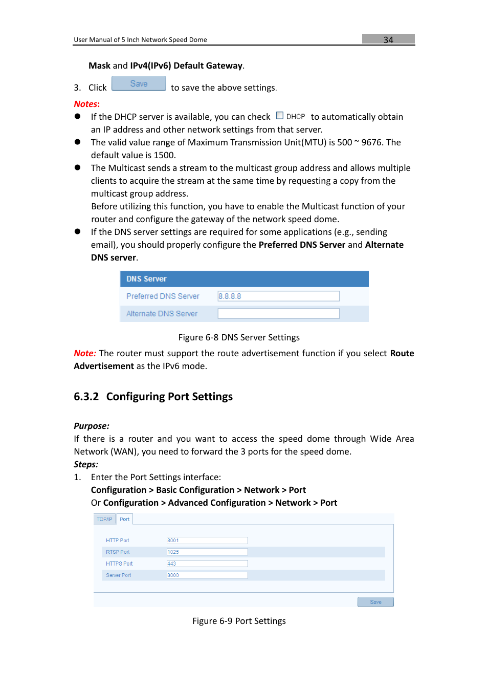 Configuring port settings, 2 configuring port settings | LT Security PTZIP772X20IR User Manual | Page 35 / 94