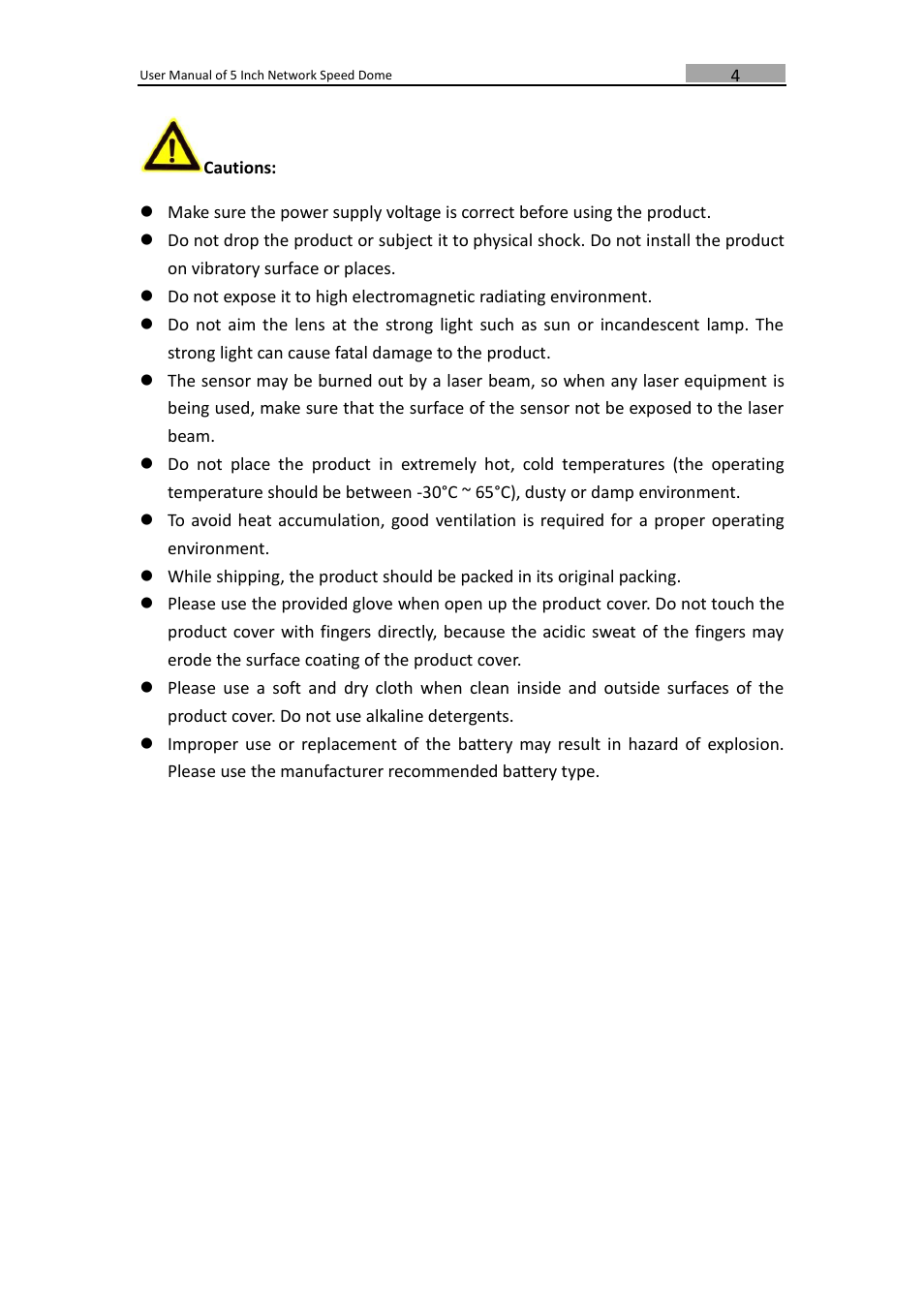 LT Security PTZIP772X20IR User Manual | Page 5 / 94