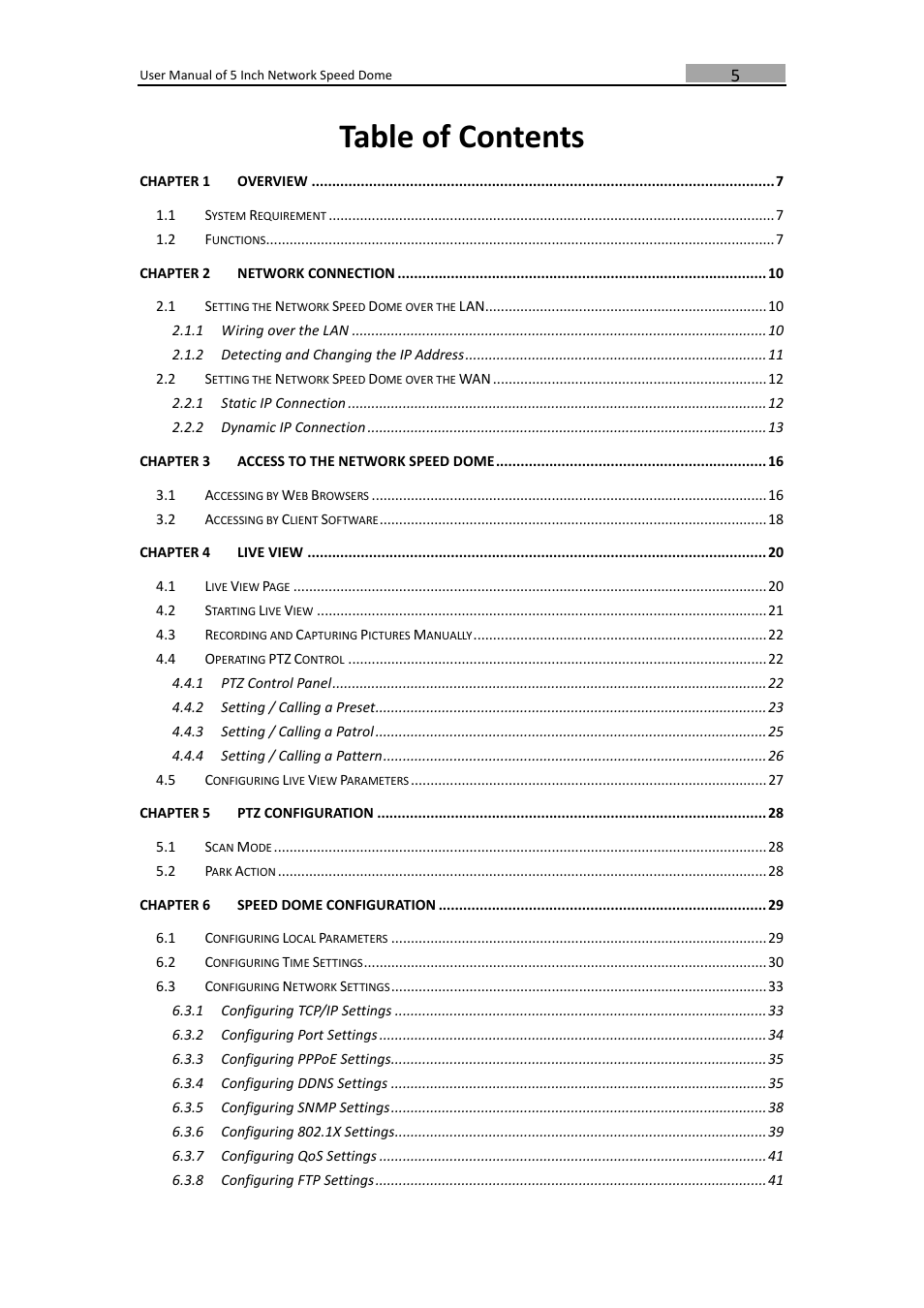 LT Security PTZIP772X20IR User Manual | Page 6 / 94