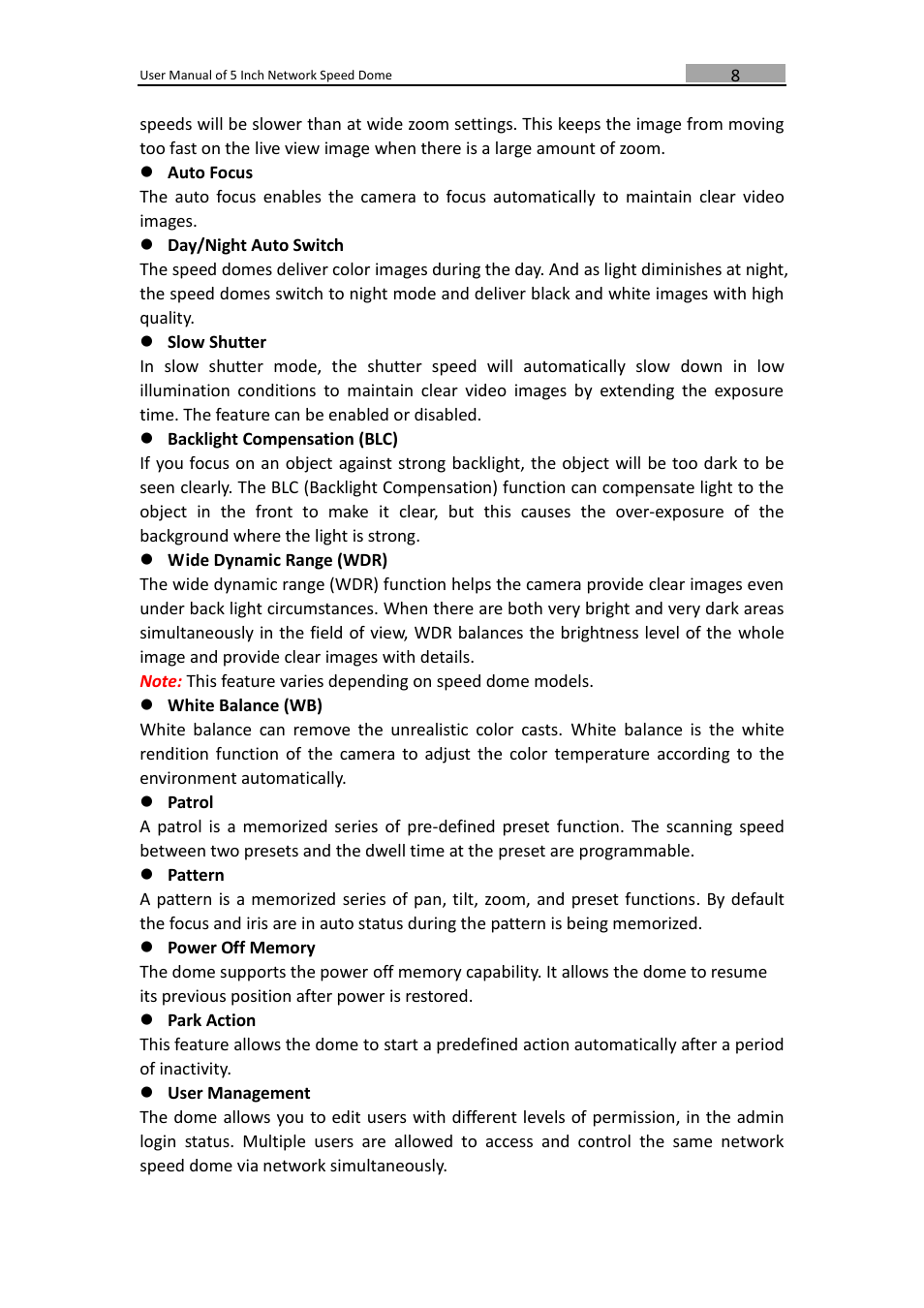 LT Security PTZIP772X20IR User Manual | Page 9 / 94