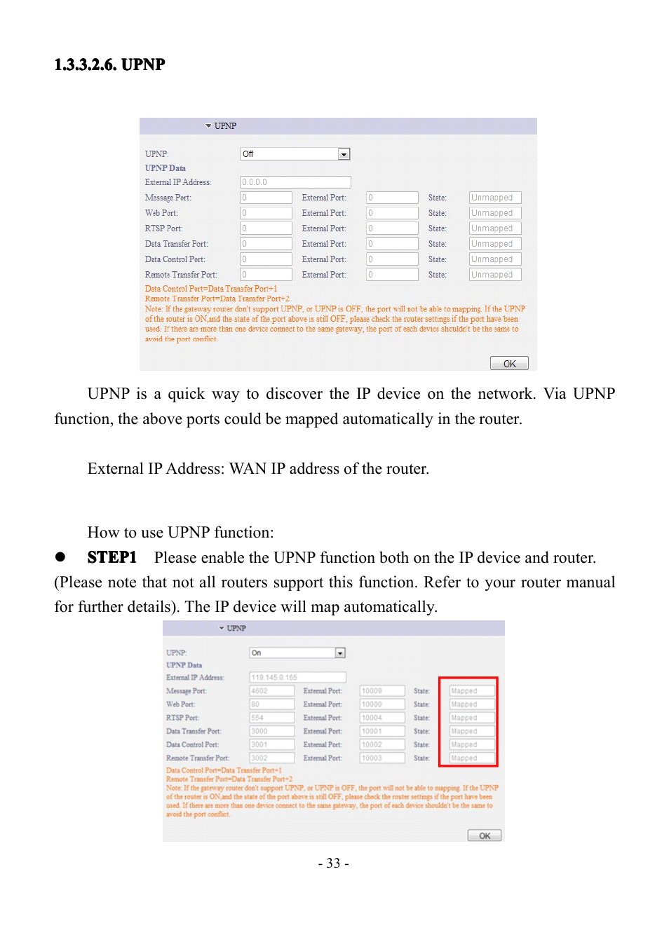 Upnp | LT Security IP85PW User Manual | Page 33 / 71