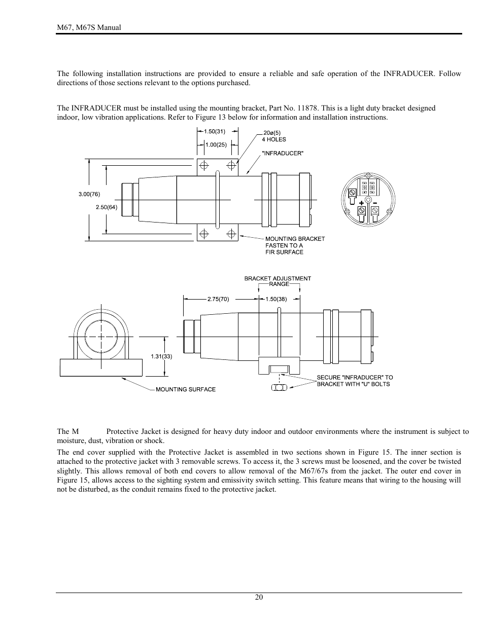 Installation | LumaSense Technologies M67 User Manual | Page 21 / 52