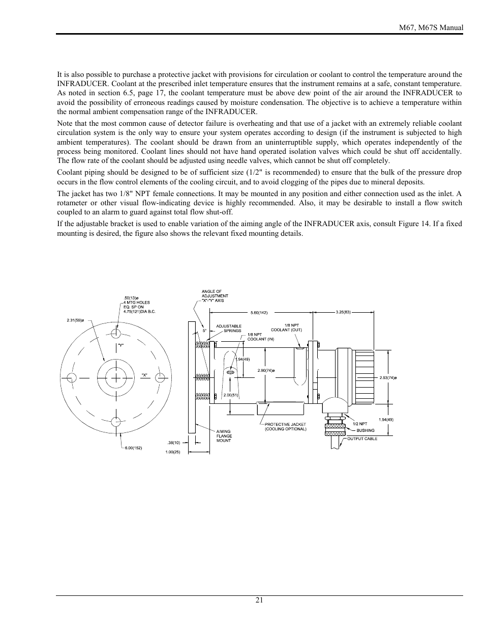LumaSense Technologies M67 User Manual | Page 22 / 52