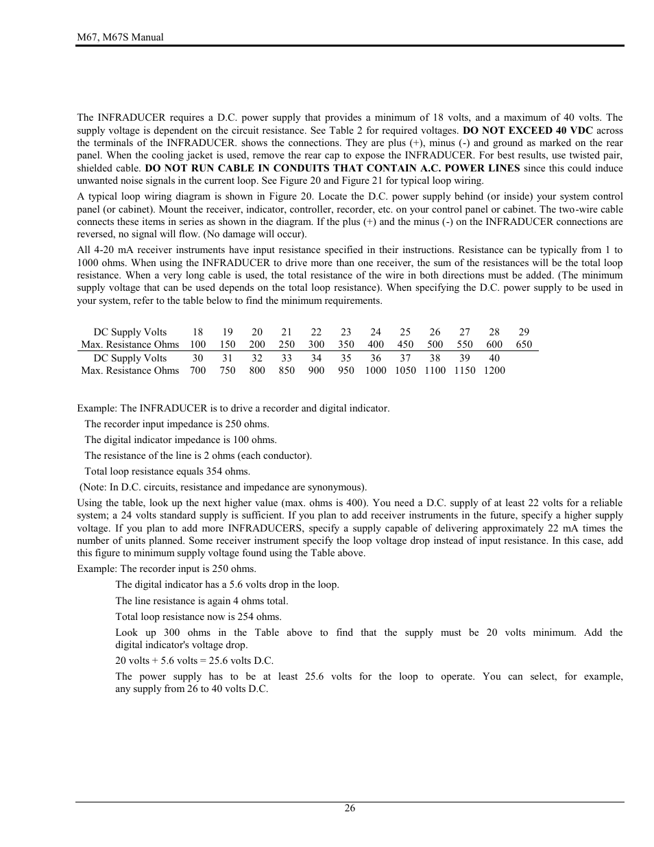 Wiring | LumaSense Technologies M67 User Manual | Page 27 / 52