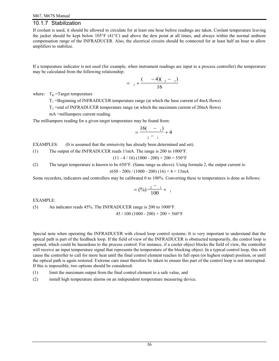 LumaSense Technologies M67 User Manual | Page 37 / 52