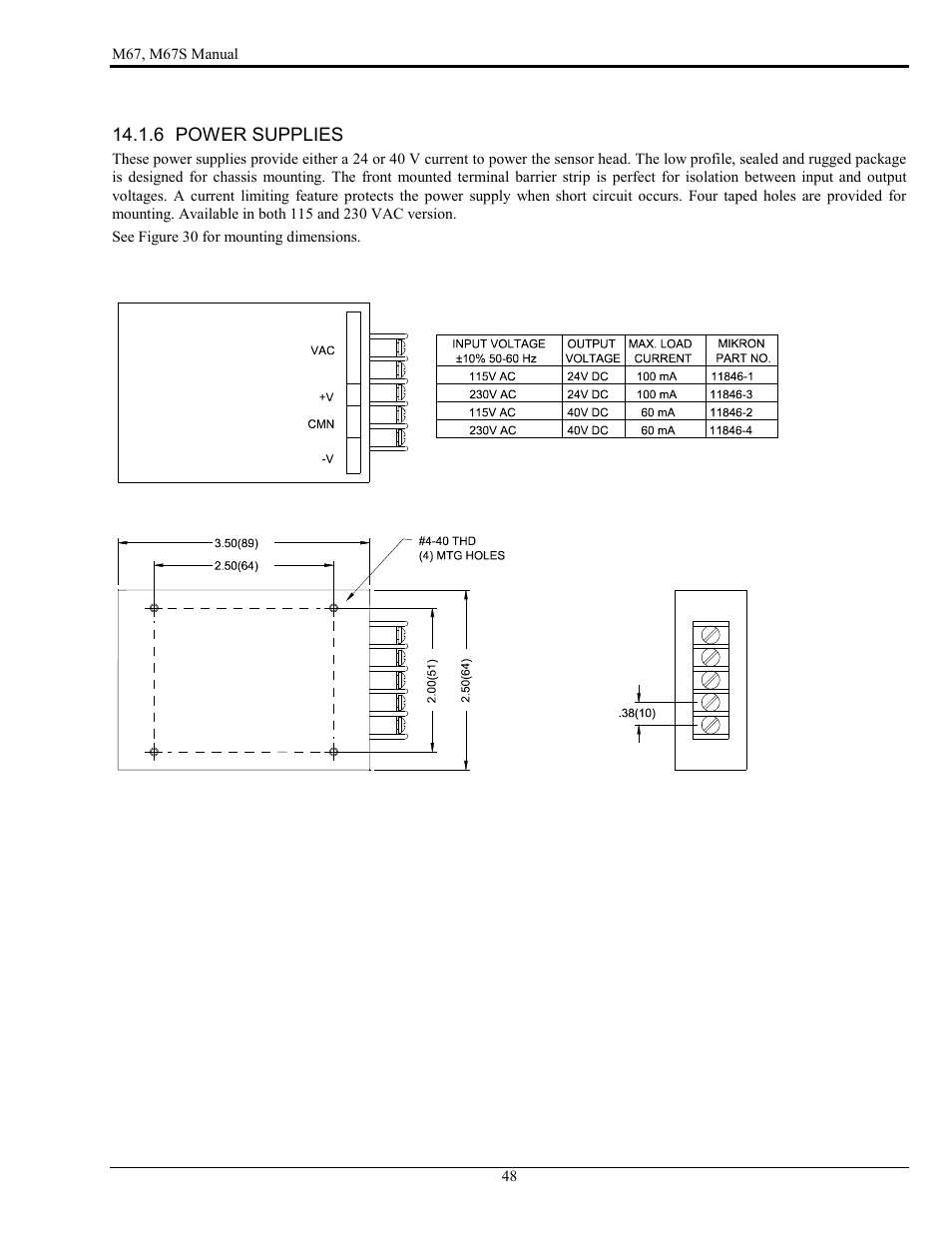 LumaSense Technologies M67 User Manual | Page 49 / 52