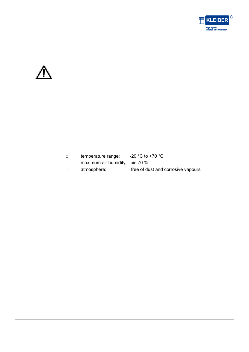 2 storage of the pyrometer | LumaSense Technologies IGA 740-LO User Manual | Page 17 / 28