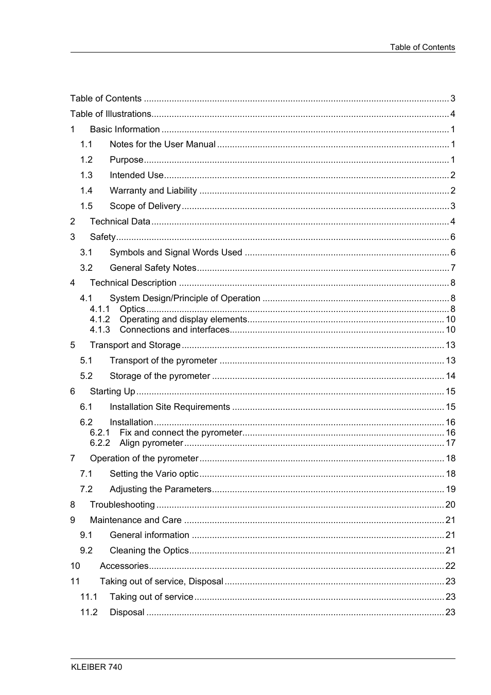 LumaSense Technologies IGA 740 User Manual | Page 3 / 27