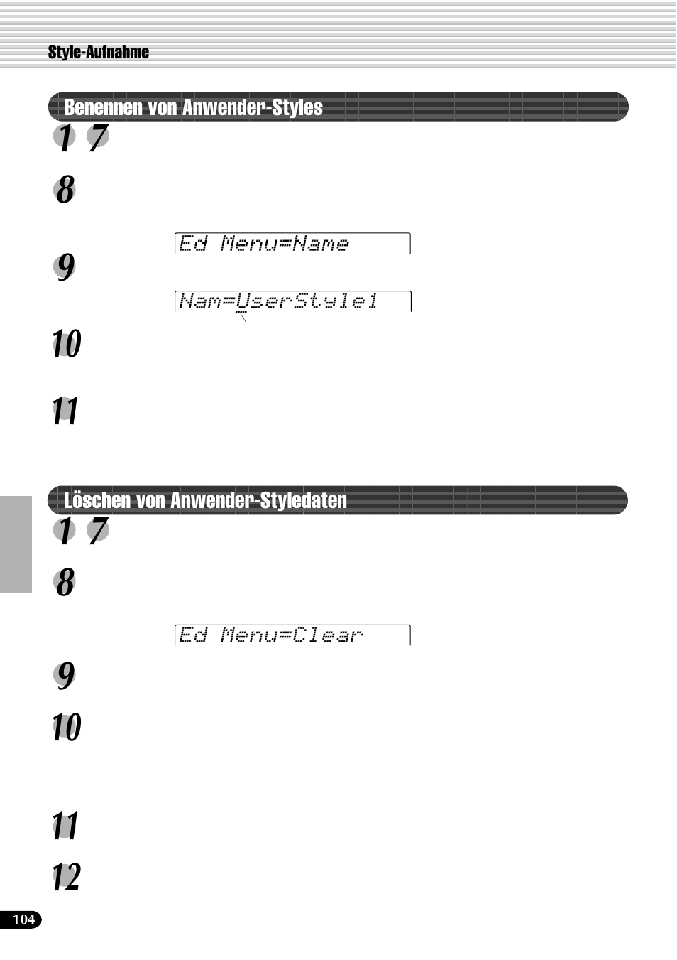 Yamaha PSR-540 User Manual | Page 105 / 161