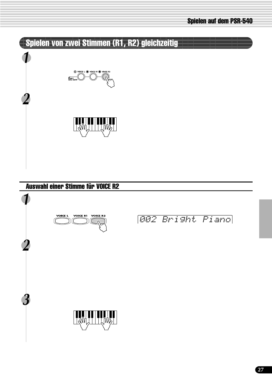 Yamaha PSR-540 User Manual | Page 28 / 161