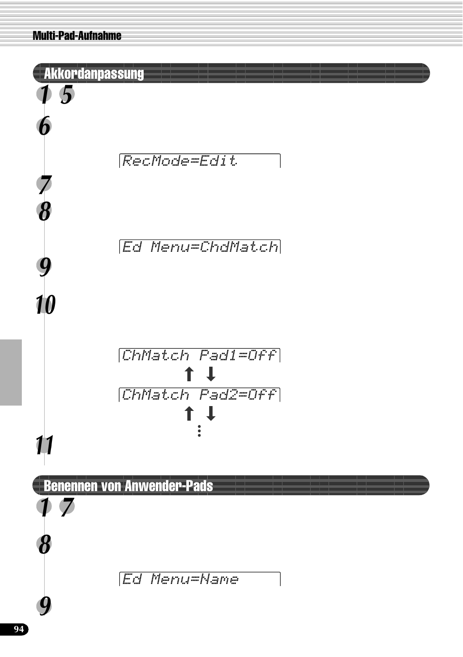 Yamaha PSR-540 User Manual | Page 95 / 161