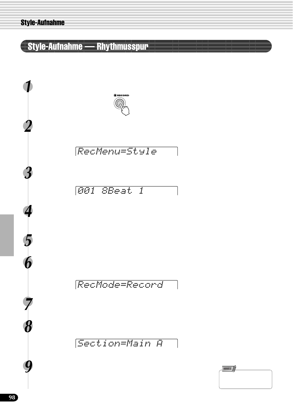 Yamaha PSR-540 User Manual | Page 99 / 161