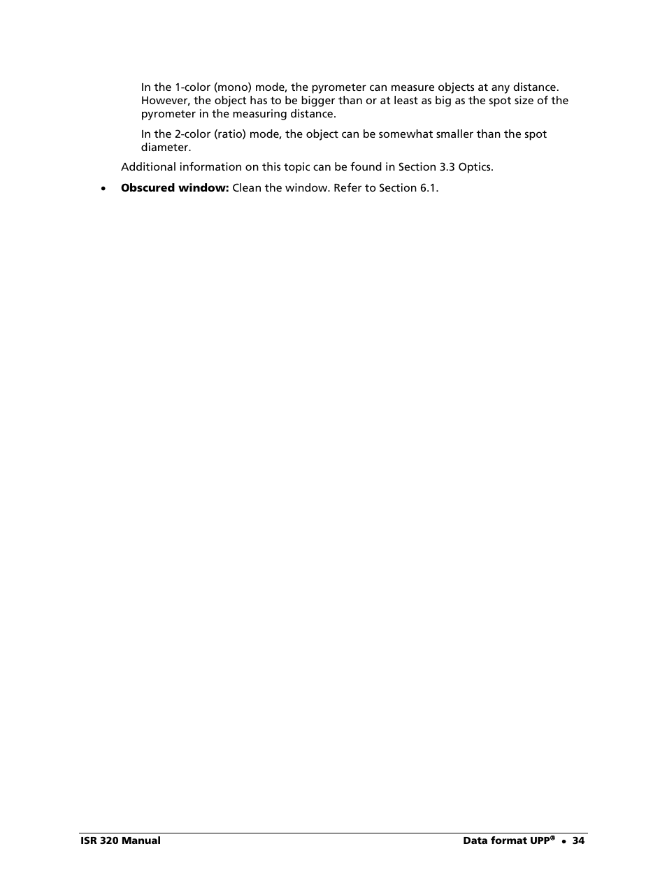 LumaSense Technologies ISR 320 User Manual | Page 34 / 46