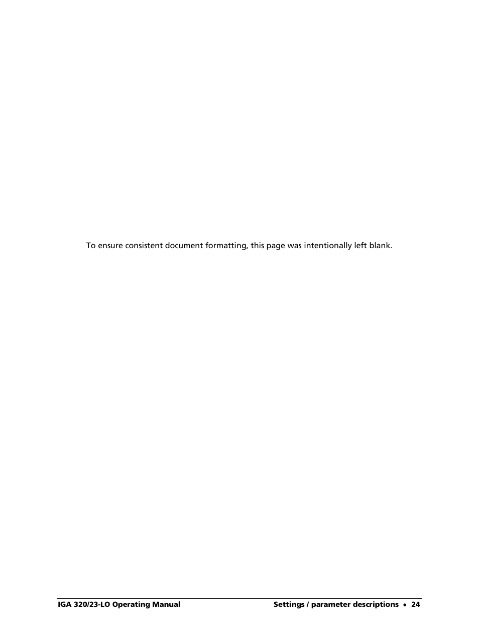 LumaSense Technologies IGA 320/23-LO User Manual | Page 24 / 44
