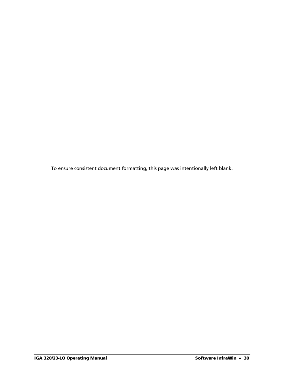 LumaSense Technologies IGA 320/23-LO User Manual | Page 30 / 44