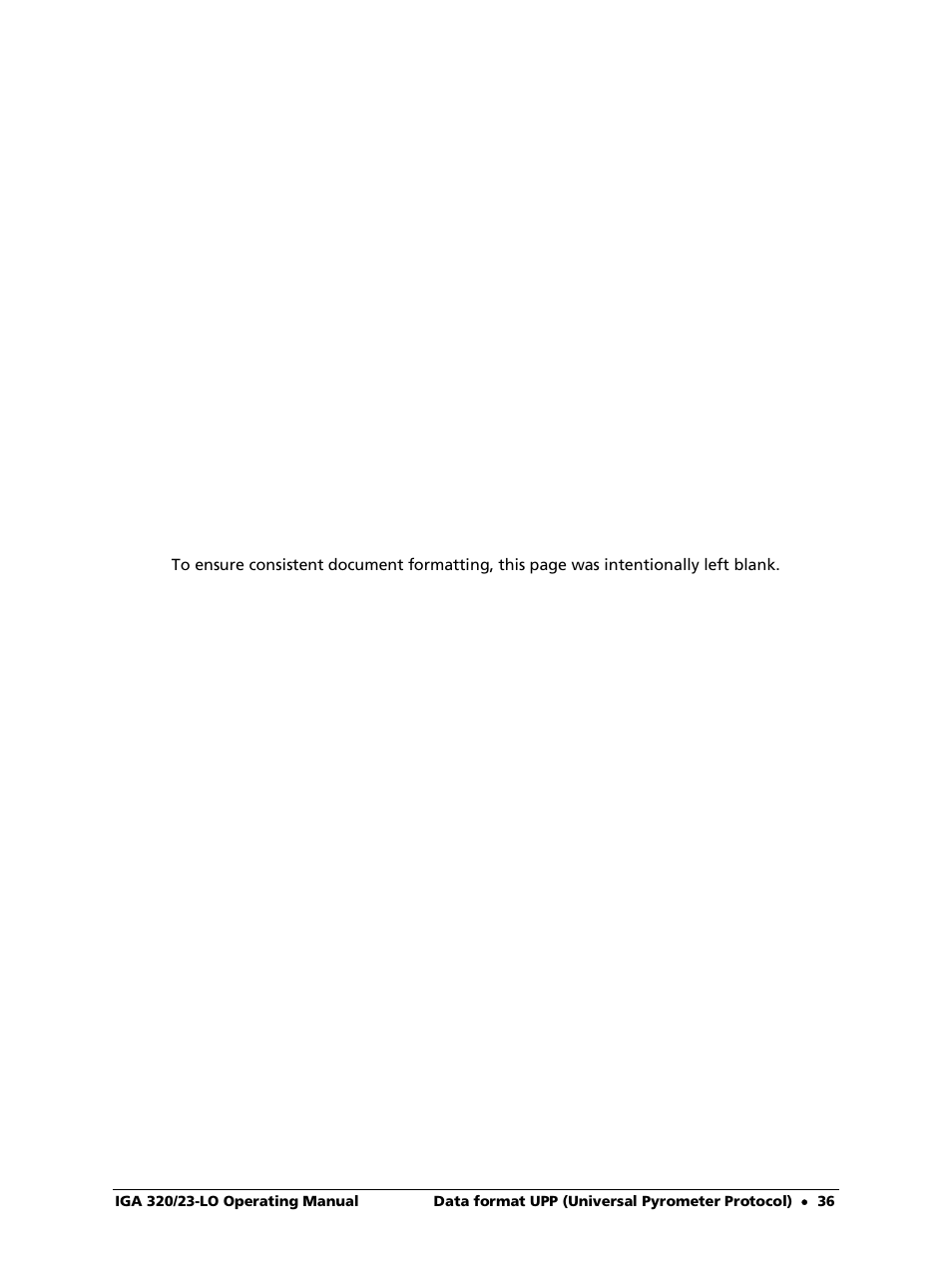 LumaSense Technologies IGA 320/23-LO User Manual | Page 36 / 44