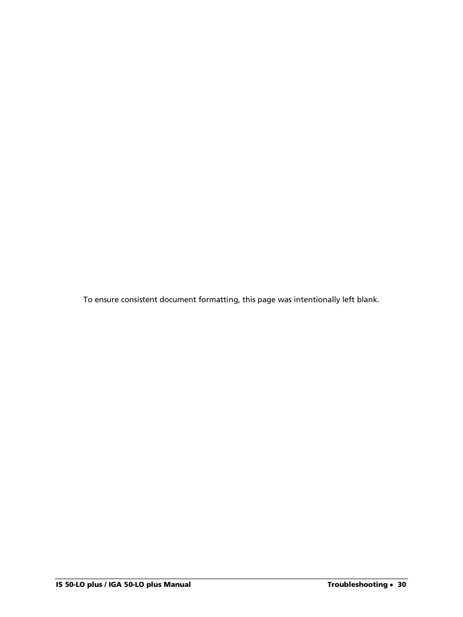 LumaSense Technologies IS 50-LO plus User Manual | Page 30 / 36