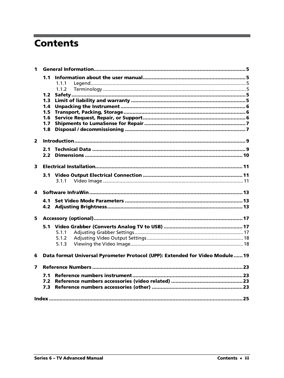 LumaSense Technologies ISR 6-TV Advanced User Manual | Page 3 / 25