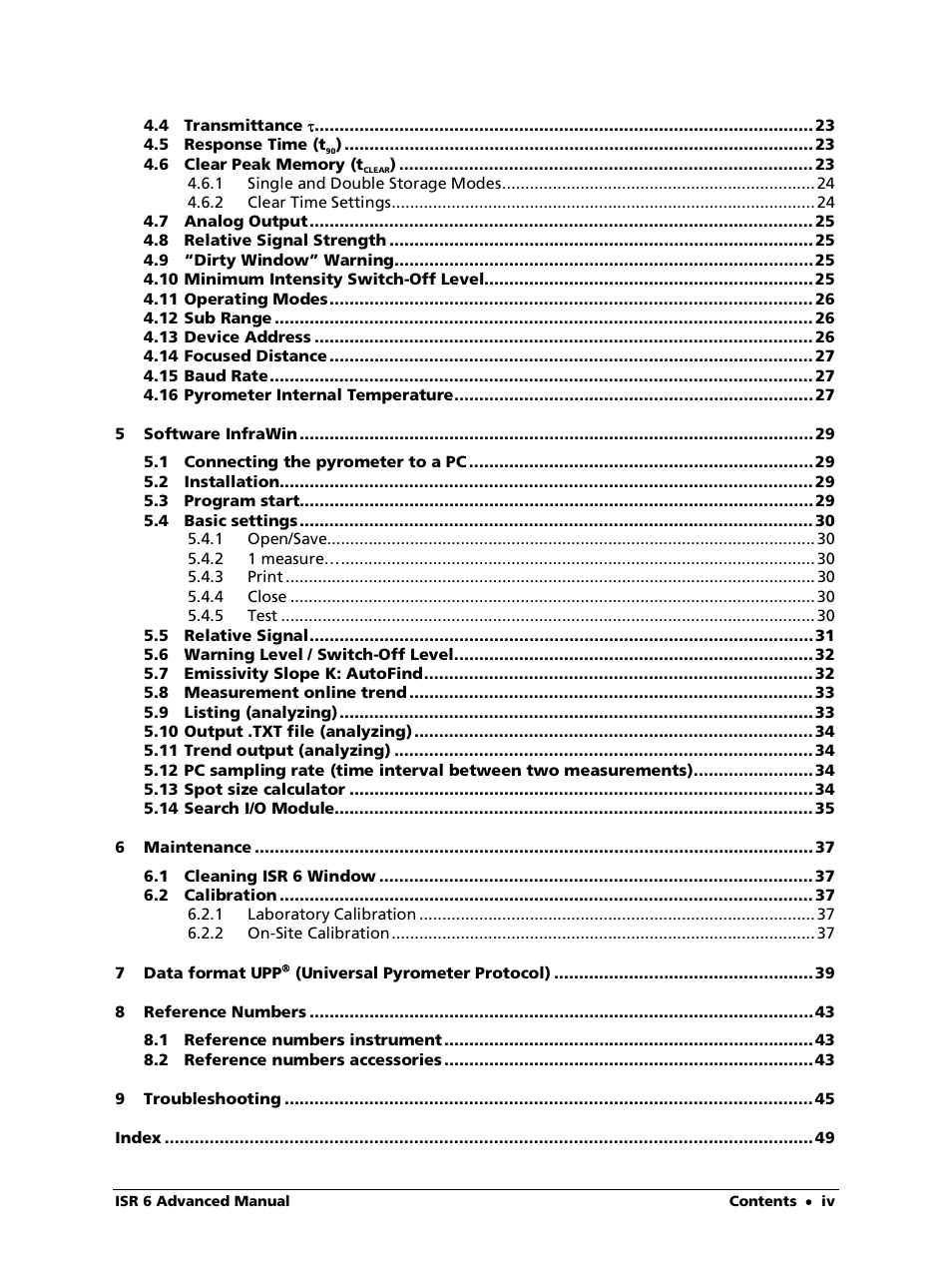 LumaSense Technologies ISR 6 Advanced User Manual | Page 4 / 50